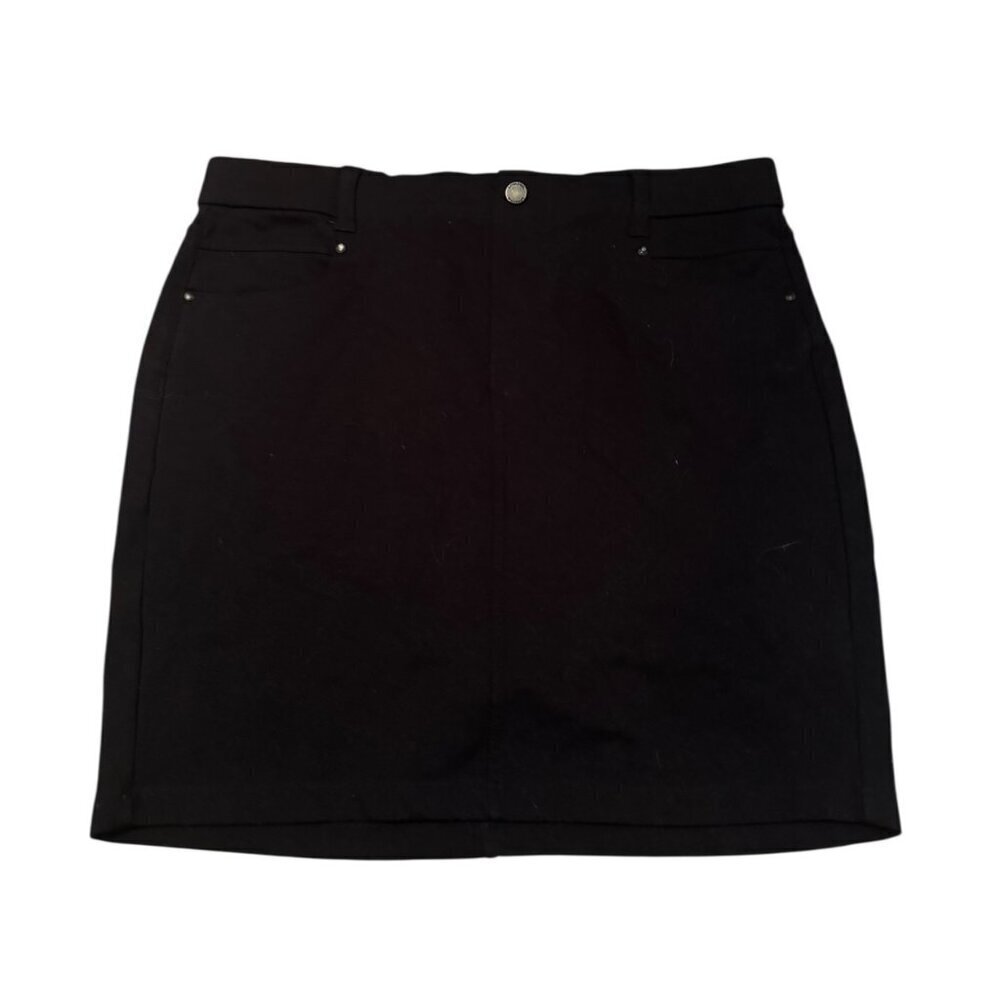 Liverpool Black Mini Skirt Size 12/31 | Classic High-Waist Casual Workwear Skirt